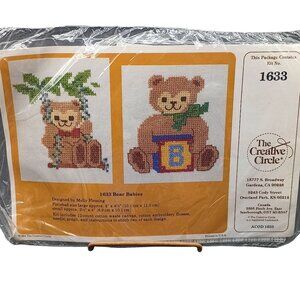 The Creative Circle 1633 Bear Babies Cross Stitch Craft Kit